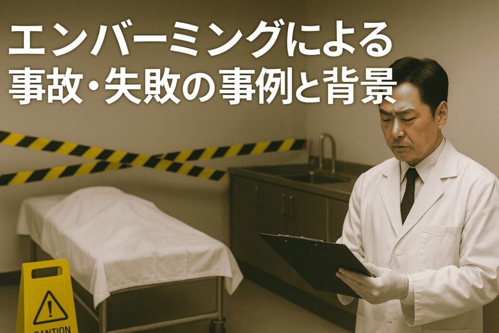 エンバーミングによる事故・失敗の事例と背景