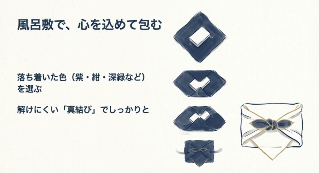 位牌の包み方を解説