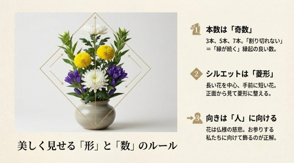 仏壇に供える本数は奇数が正解？