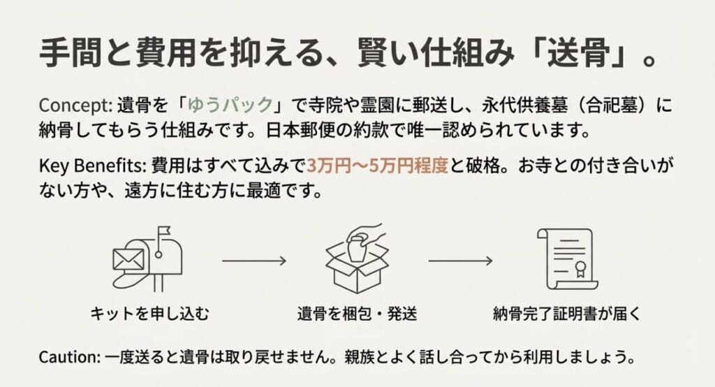送骨の費用と手順を解説
