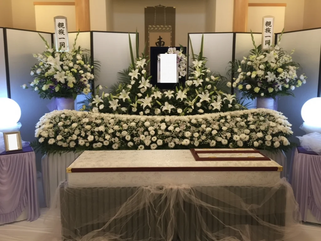 西宮市の葬儀例、積翠寺別院家族葬