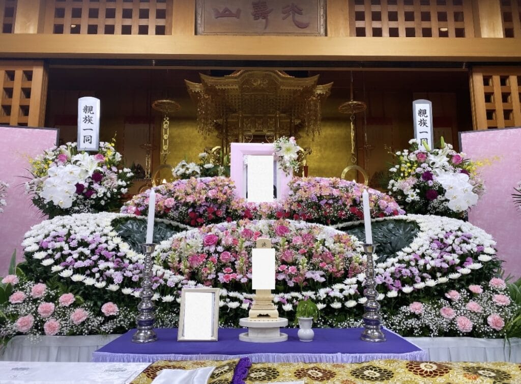 芦屋市の葬儀例、西法寺