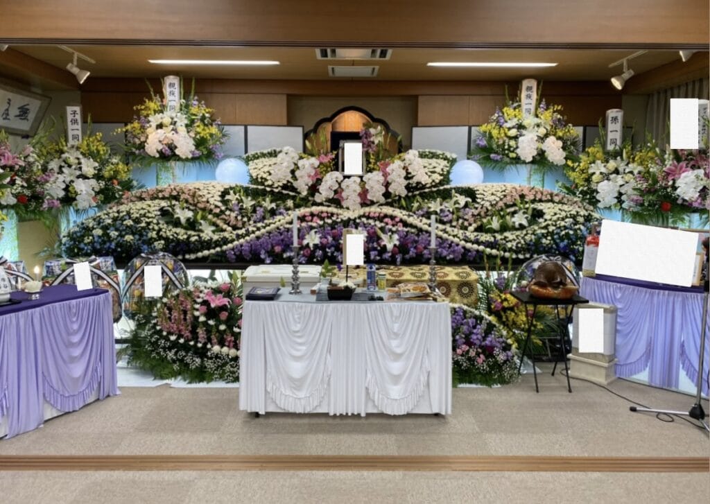 父親のためのたった一つの花祭壇