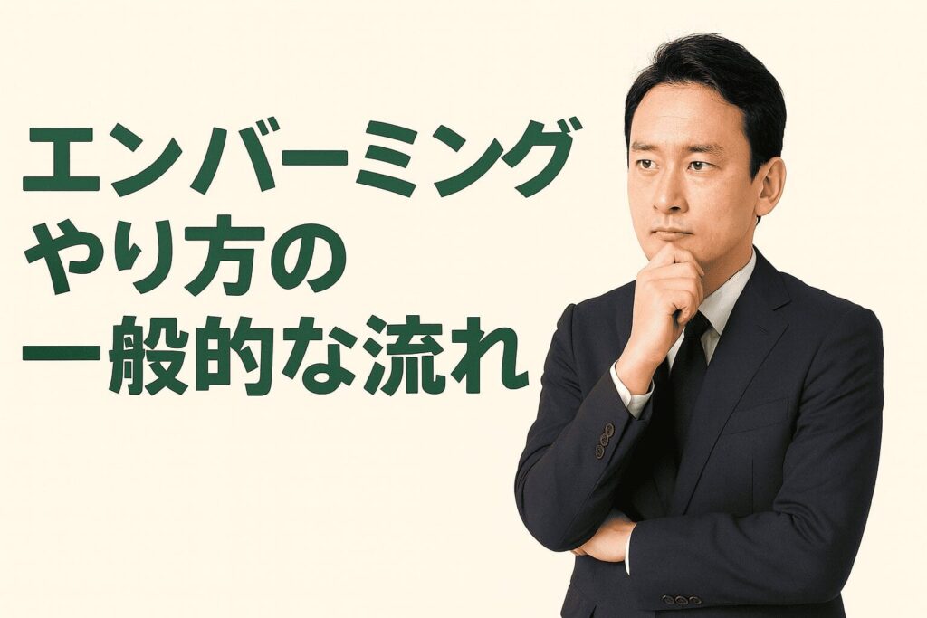 エンバーミングのやり方の一般的な流れ