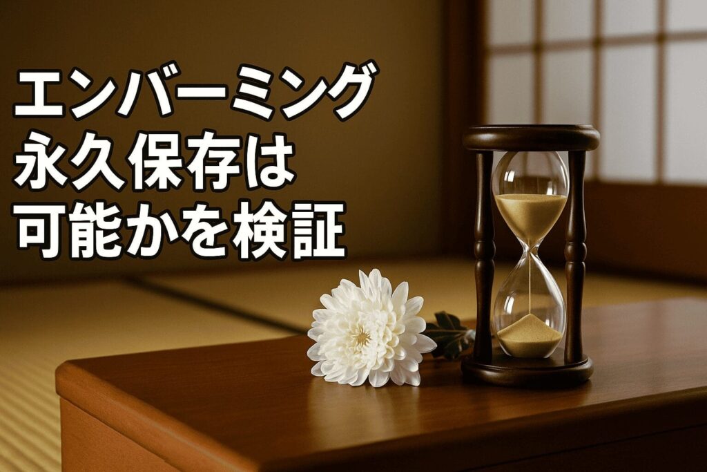 エンバーミングで永久保存は可能かを検証