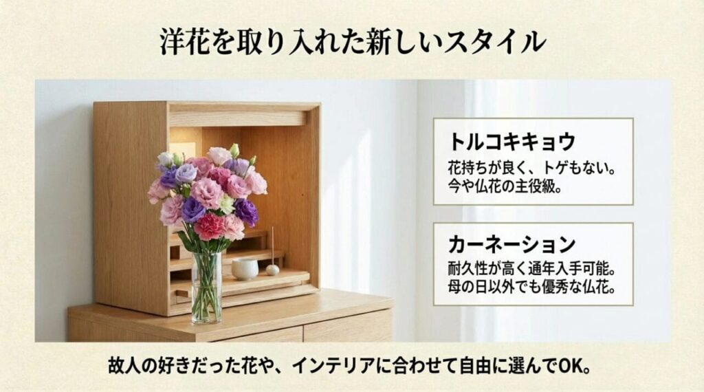 おしゃれな洋花を取り入れる方法