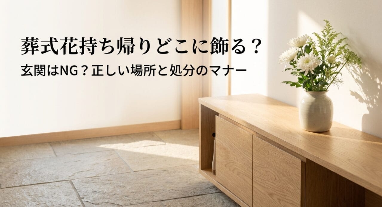 葬式の花を持ち帰り-どこに飾る