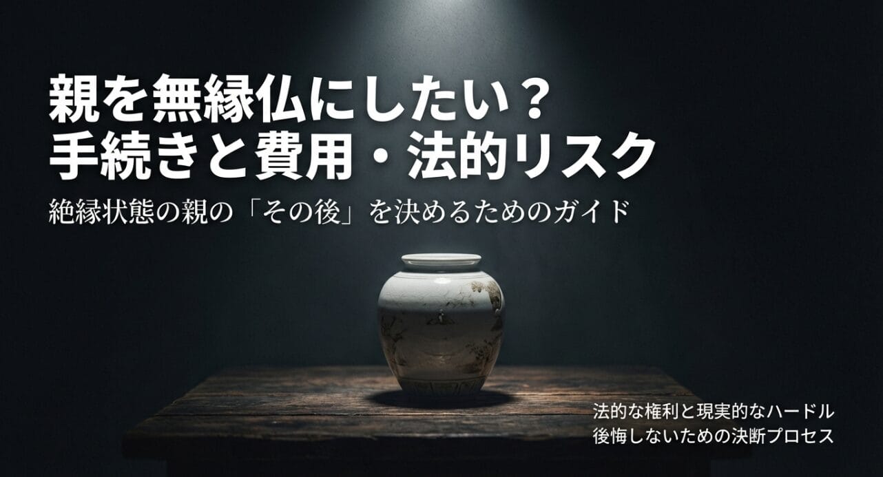 親を無縁仏にしたい