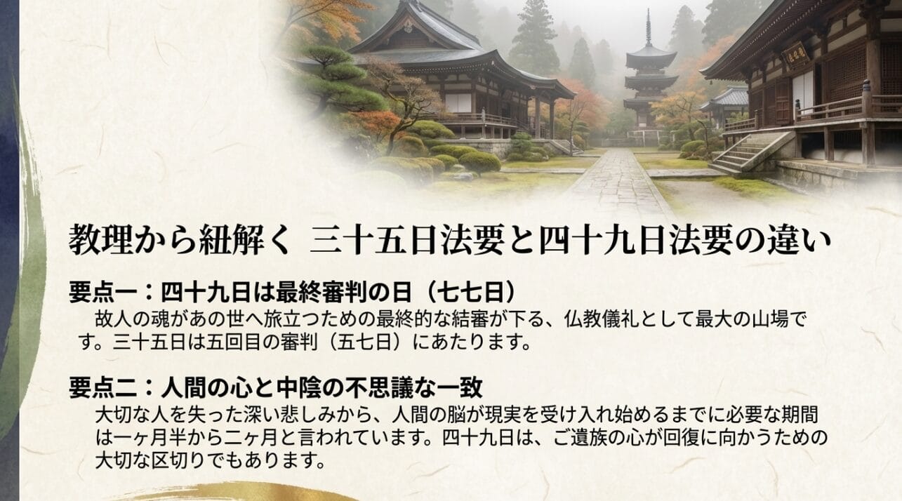 35日法要と49日法要はどっちが一般的？