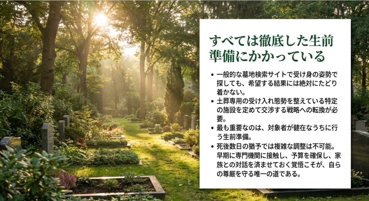 日本で土葬できる場所の確保術